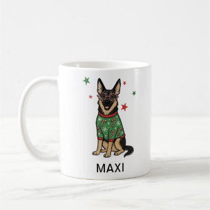 Mug T-shirt de Noël laid pour Berger Allemand amateur
