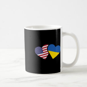 Mug T Shirt Drapeau Ukraine Usa Cœur Ukrainiens Améric