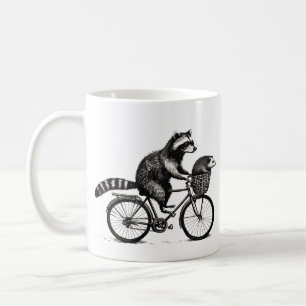 Mug T-shirt drôle avec un raton laveur et un opossum -