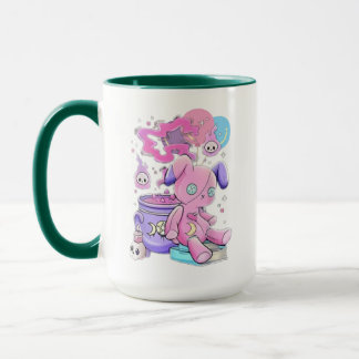 Mug T-shirt esthétique déplaisant Éffrayant mignon gra
