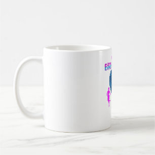 Mug T-shirt fille d'anniversaire de coeur bleu