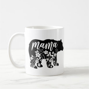 Mug T-shirt Fleurs Ours Mama