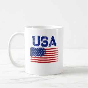 Mug T-Shirt graphique avec drapeau américain patriotiq