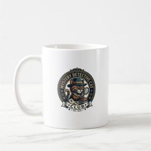 Mug T-shirt graphique Mystère Détective Chat - Mystère