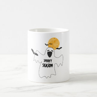 Mug T-shirt graphique rétro fantôme de saison effrayan
