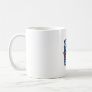 Mug T-shirt graphique vectoriel du cercle de couture p