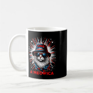 Mug T-shirt Hommes Femmes Ameowica Drôle Patriotique C