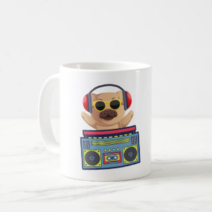 Mug T-shirt JOUEUR RETRO MUSICAL CARLIN ET CASSETTE