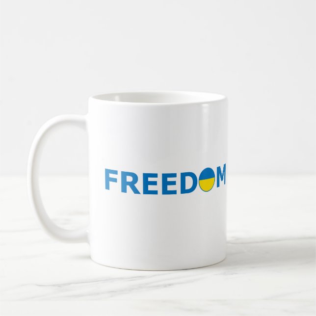 Mug T-shirt Liberté pour l'Ukraine (Gauche)
