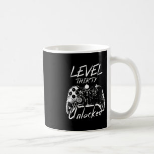 Mug T-shirt Niveau 30 Débloqué Cadeau de 30 Ans Gamer