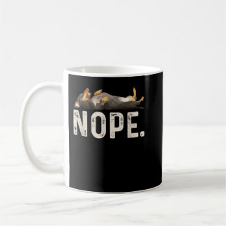 Mug T-shirt Nope Lazy Dachshund