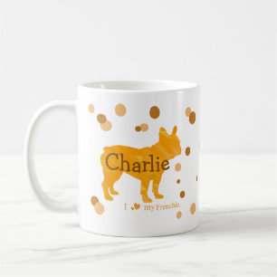 Mug T-shirt personnalisé avec photo et nom de Bouledog