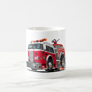 Mug T-Shirt pour camion de pompier à dessin
