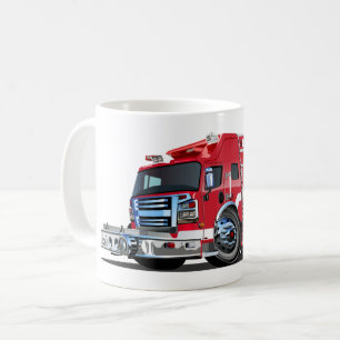 Mug T-Shirt pour camion de pompier à dessin