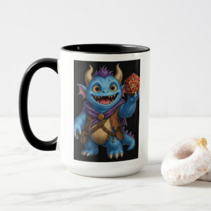 Mug T-shirt représentant un mignon monstre de fantaisi