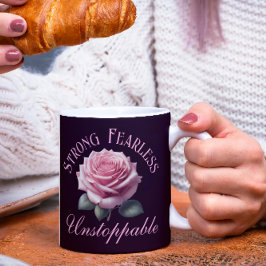 Mug T-shirt rose rose et sans peur
