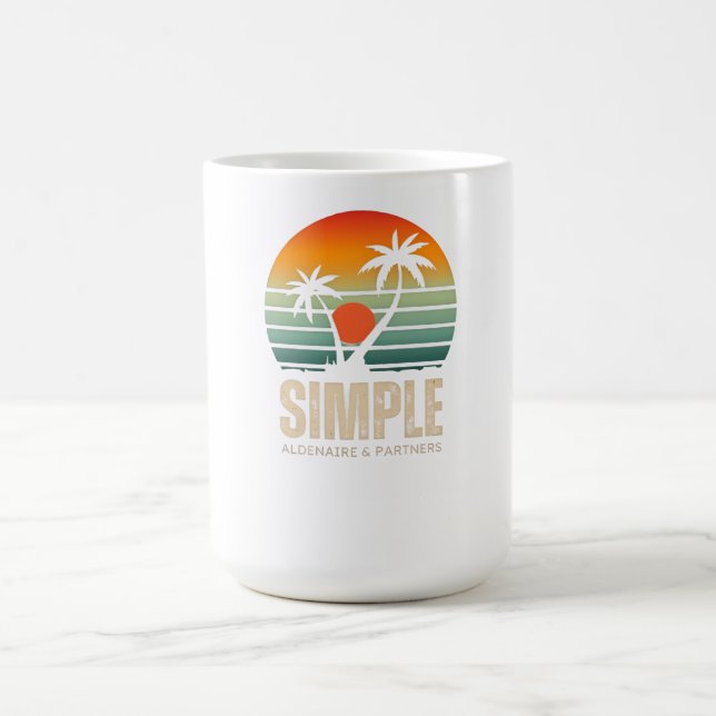 Mug T-shirt Simple Sunset - Tropical vibes design (Centre)