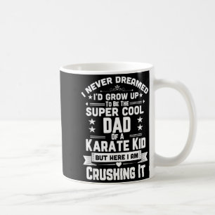Mug T-shirt Super Papa Cool D'un Enfant De Karaté