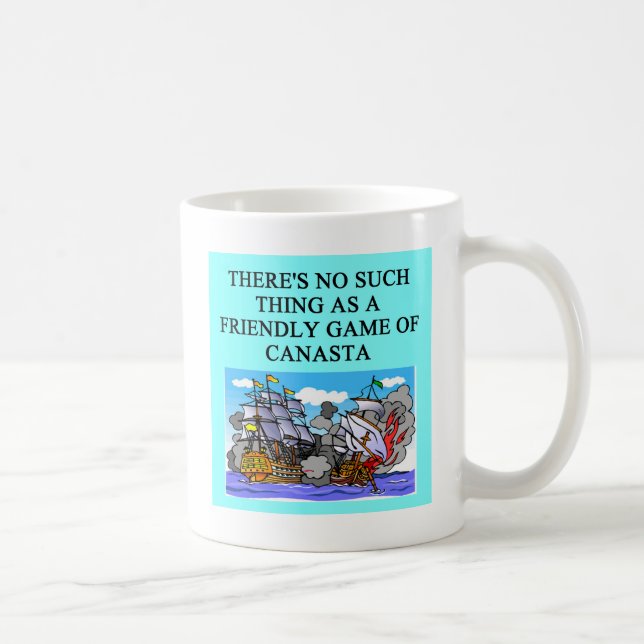 Mug T-shirts de cadeaux de joueur de CANASTA (Droite)