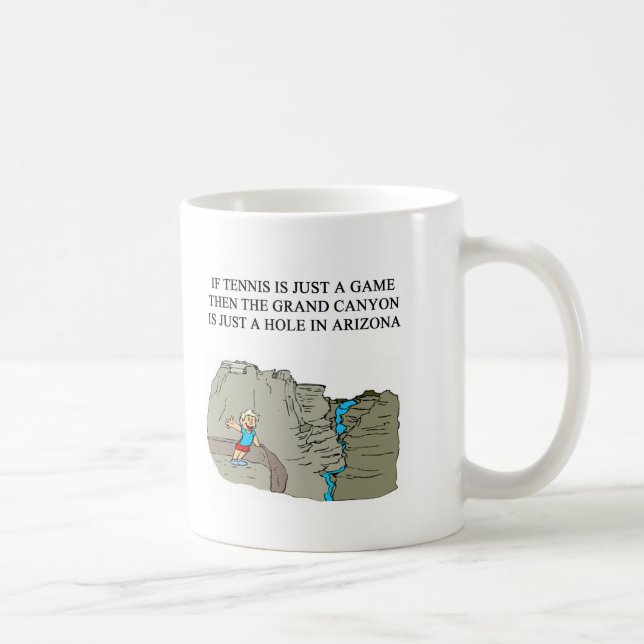 Mug T-shirts de cadeaux de joueur de TENNIS (Droite)