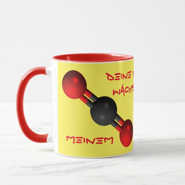 Mug Ta nourriture vit grâce à mon CO2 (Gauche)