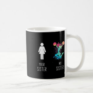 Mug Ta sœur comparée à ma sœur Cheerleader fière