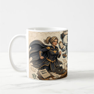 Mug Table d'écrivain AI Superhero Café - 