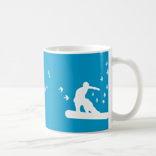 Mug tableau des neiges avec oiseaux (Droite)