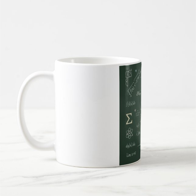 Mug Tableau Noir de Physique &amp; Math | Équation (Gauche)