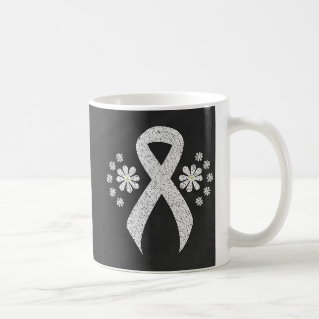 Mug Tableau noir - Sensibilisation Ruban blanc (Droite)