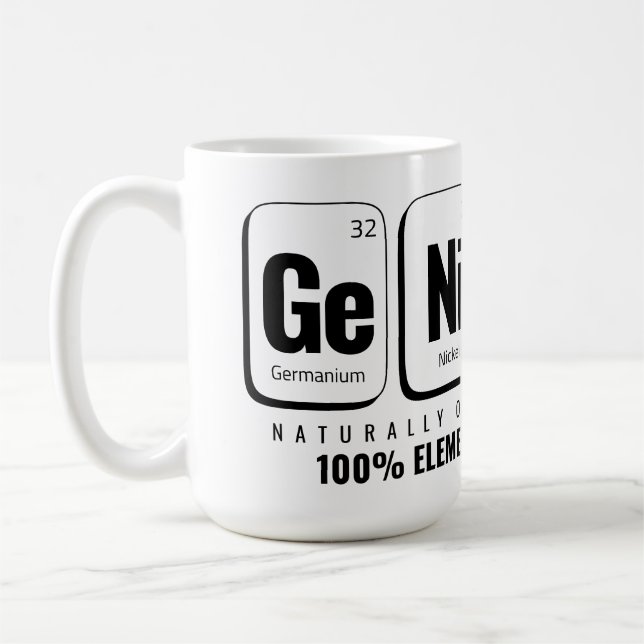 Mug Tableau périodique GENiUS - Conception scientifiqu (Gauche)