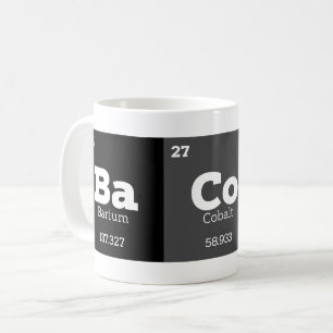Mug Tableau périodique Pied de page Éléments chimiques