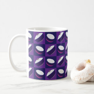 Mug Tablier de cuisine bol à cuisson bleu violet