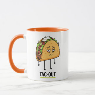 Mug Tac-Out Humeur – Blague de Taco Épuisé Drôle