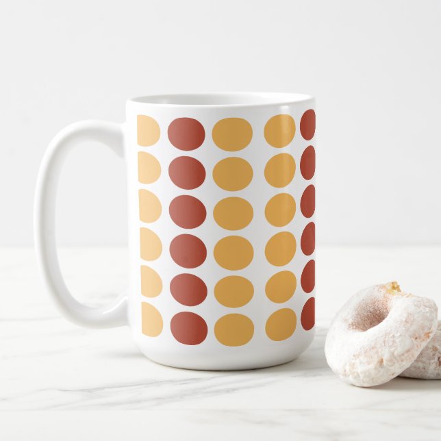 Mug Tache orange marron  (Avec donut)