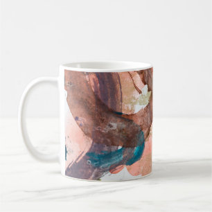 Mug Taches d'encre sur papier blanc abstrait, acryliqu