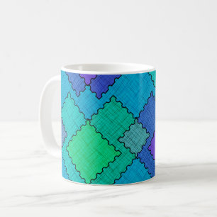 Mug Taches texturées traits multicolores