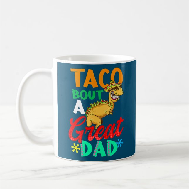 Mug Taco Bout Un Grand Papa Design Cinco De Mayo  (Gauche)