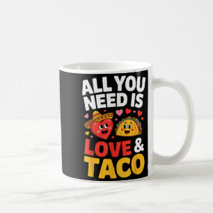Mug Taco cinq mai amour cœur mignon chapeau nourriture
