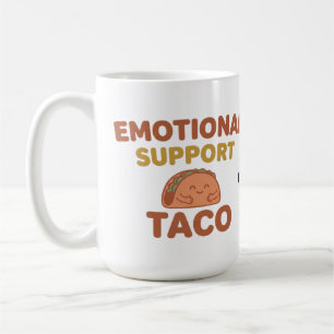 Mug Taco de Soutien Émotionnel Drôle Rétro Kawaii Conf