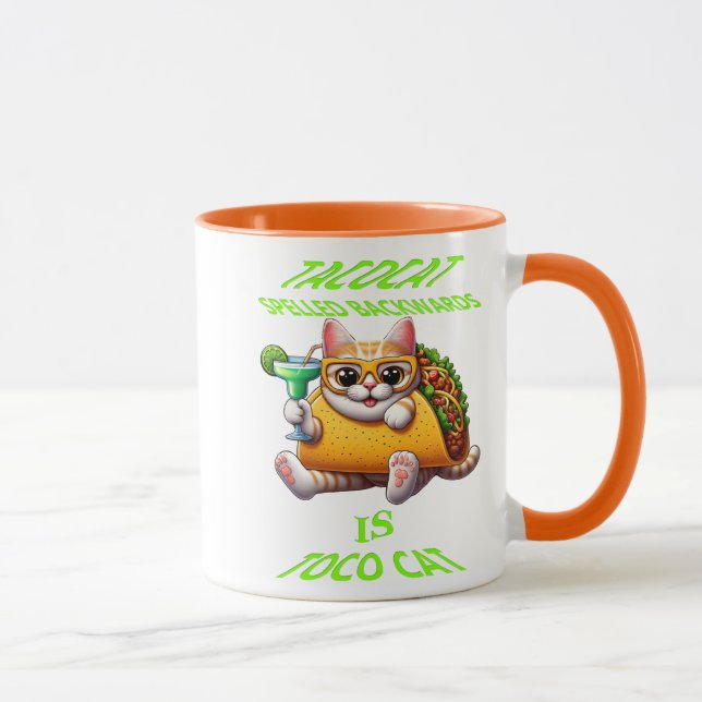 Mug Taco Traite Avec Feline Friend (Droite)