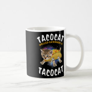 Mug Tacocat Écrit À L'Arrière Est Tacocat Tee Cat Et T