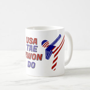 Mug Tae Kwon Do Arts Martiaux Patriotiques USA