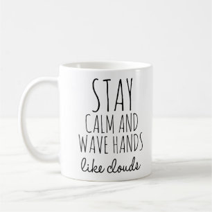 Mug Tai Chi Café Mug, Mains De Vague Comme Des Nuages