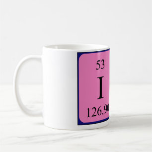 Mug Taille du nom de table périodique Ira