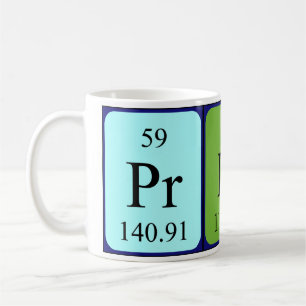 Mug Taille du nom de table périodique Prince