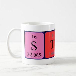 Mug Taille du nom de table périodique Staci
