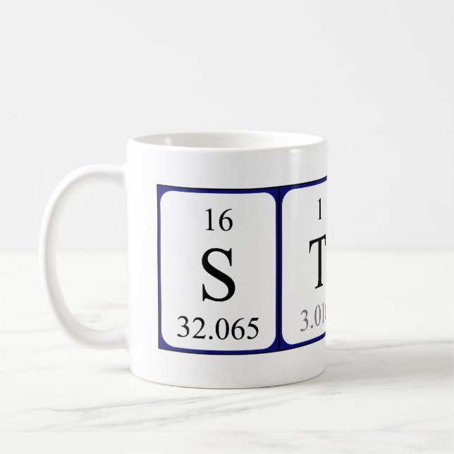 Mug Taille du nom de table périodique Stass (Gauche)