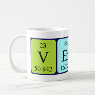 Mug Taille du nom de table périodique Verlin