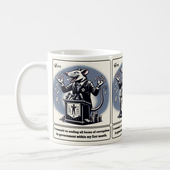Mug Tails De Schéma : L'Homme Politique Du Rat Qui Con (Gauche)